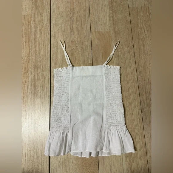 Maeve Anthropologie Linen Blend Smocked Tank - Picture 6 of 6